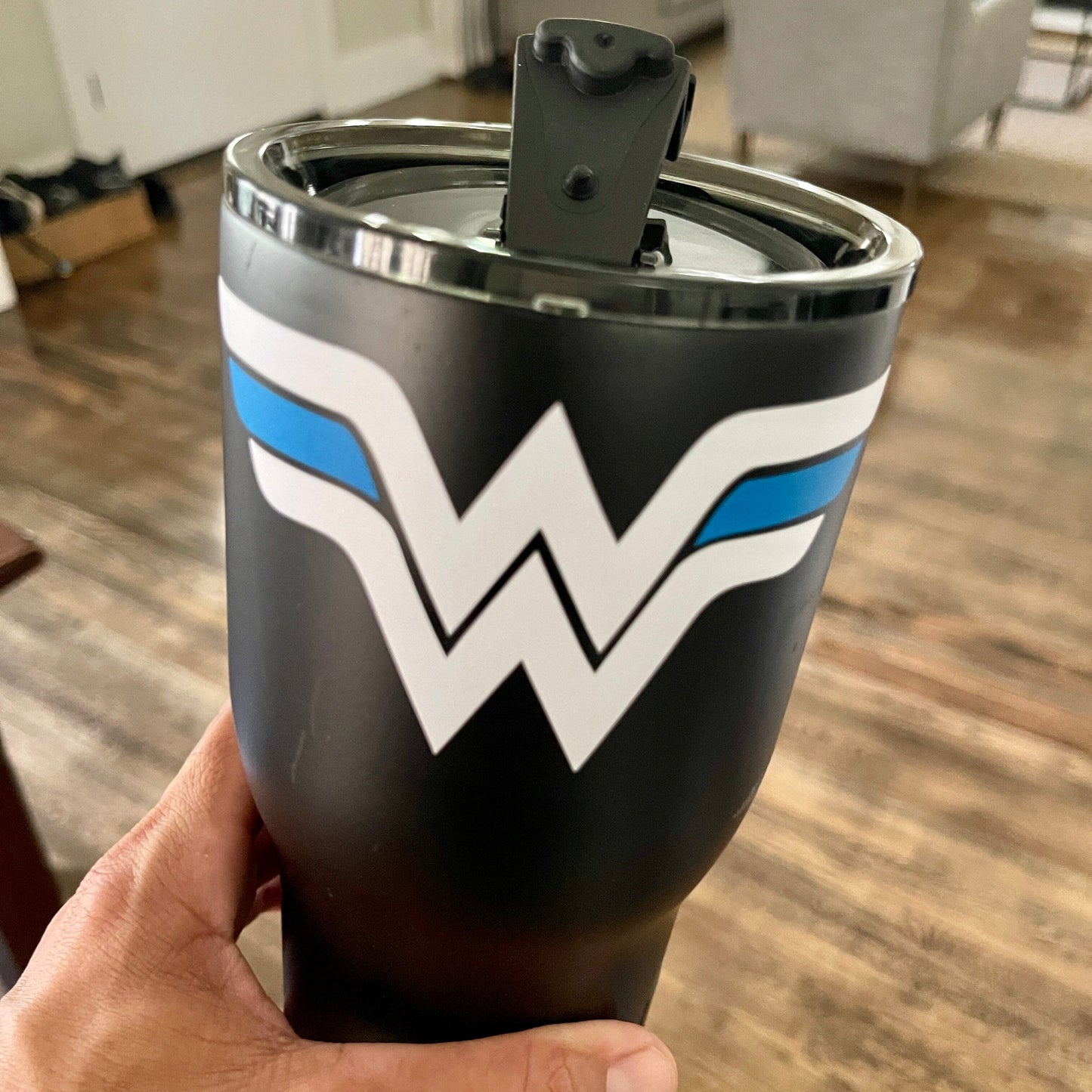 SALE!!! Thin Blue Line SuperHero Woman Sticker Bundle Blue Life Apparel White