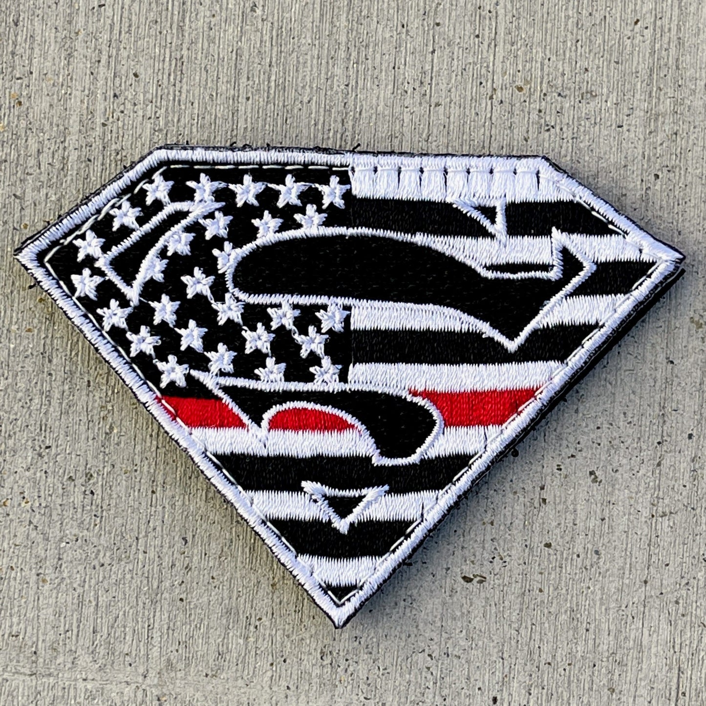 CLEARANCE: Thin Red Line Crest Velcro Patch Patches Blue Life Apparel 