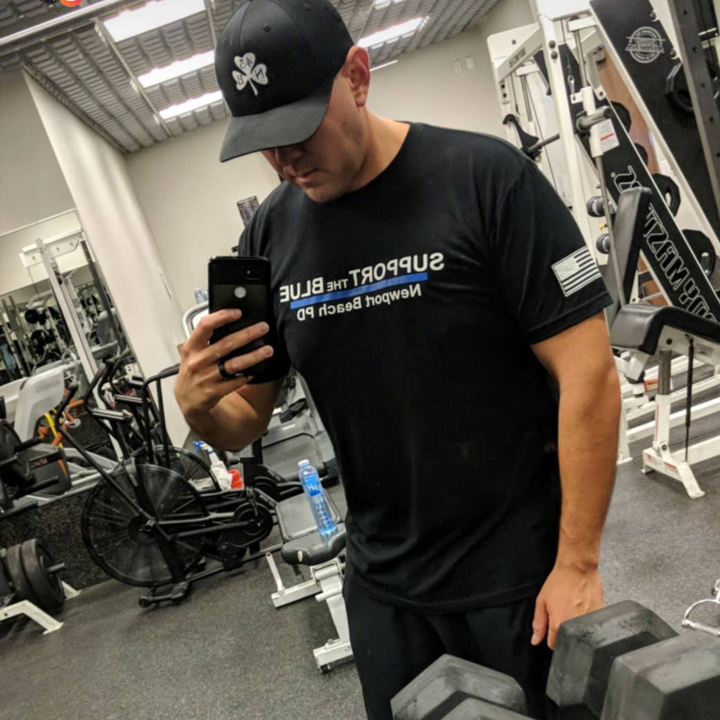 Support The Blue - Newport PD - Thin Blue Line T-Shirts Blue Life Apparel 