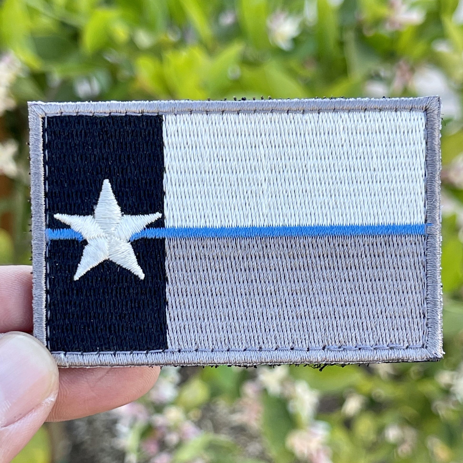 Texas Thin Blue Line Flag Velcro Patch Patches Blue Life Apparel 