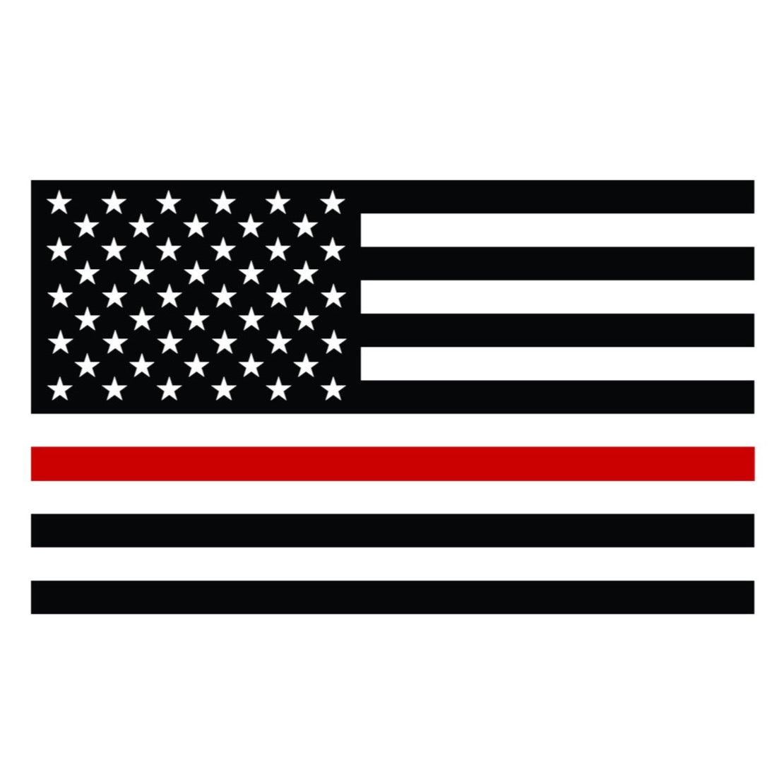 Thin Red Line Flag Decal Sticker More Blue Life Apparel 